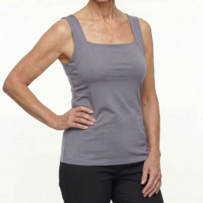 Sofuna Built In Comfort Bra Tanktop Sleeveless Seamless Shaping Camisole